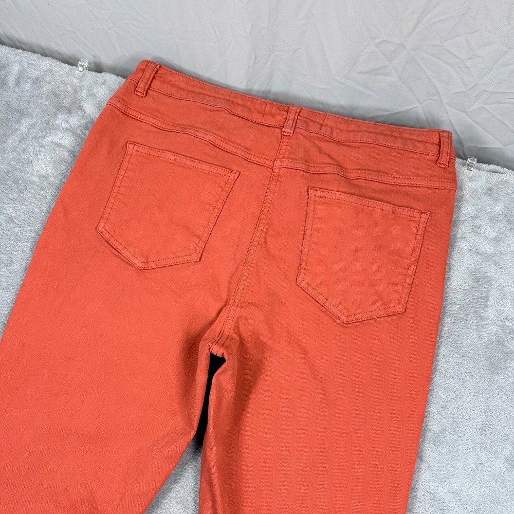 Long Tall Sally Denim High Rise Skinny Jeans 31x36 Womens 12 Stretch Orange LTS - Picture 3 of 9